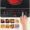 image2 Burner Electric Cooktop 110v 24 Inch Electric Stove Countertop ampamp Builtin Plugin Electrics Cooktop 8 Power Levels ampamp 8 Functions Touch Control Safety Lock Timer 2000W Karienvirsingle burner