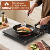 image2 Burner Electric Cooktop 110v 24 Inch Electric Stove Countertop ampamp Builtin Plugin Electrics Cooktop 8 Power Levels ampamp 8 Functions Touch Control Safety Lock Timer 2000W Karienvirsingle burner