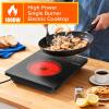 image30 Inch Electric Cooktop 5 Burner Karienvir 8600W Builtin Electric Stove Top Cooktop 30 with Doublering Burner Knob amp Touch Control 9 Power Levels Timer Safety Lock 220V240V Hard WireBlack Single Burner