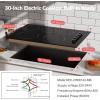 image30 Inch Electric Cooktop 5 Burner Karienvir 8600W Builtin Electric Stove Top Cooktop 30 with Doublering Burner Knob amp Touch Control 9 Power Levels Timer Safety Lock 220V240V Hard Wire30 Inch 5 Burner
